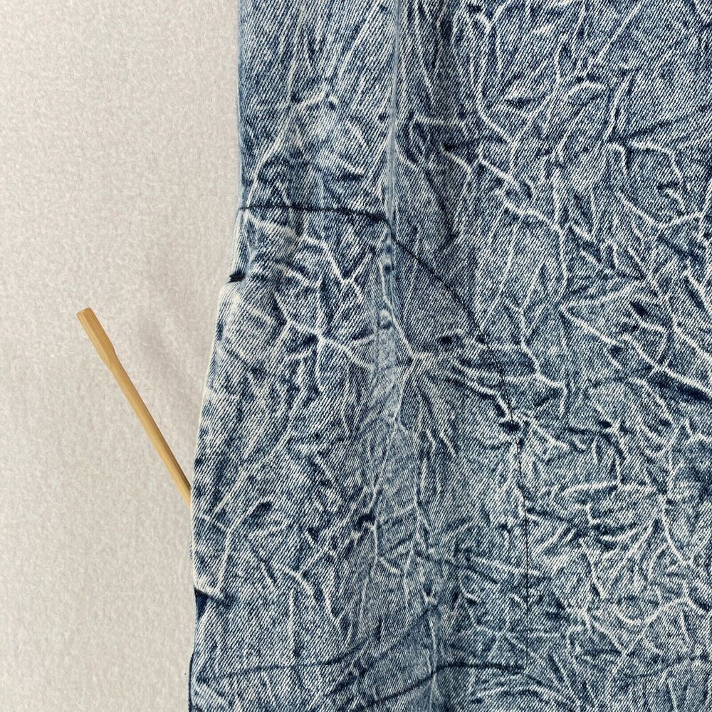 Who What Wear Acid Wash Denim Mini Dress in Blue - Picture 7 of 13